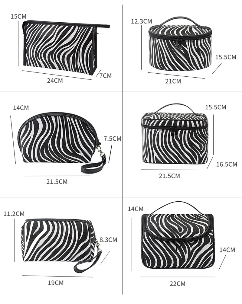 

1 Pc Large Women Cosmetic Bag PU Leather Waterproof Zipper Make Up Bag Travel Washing Makeup Organizer Beauty Case