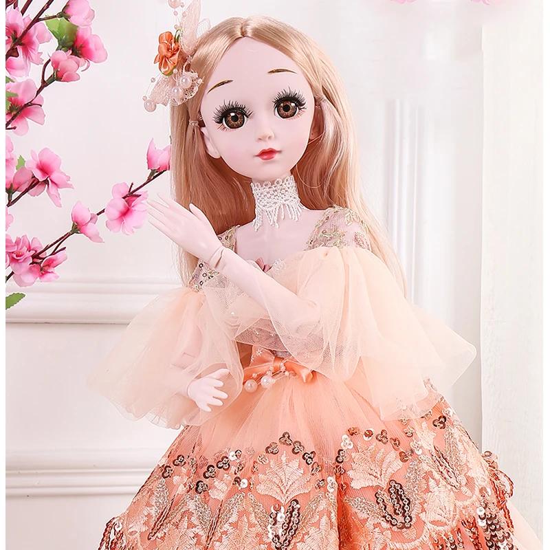 1 комплект, 60 см, BJD куклы, игрушки с одеждой, 3D глаза, свадебное платье для вечеринки, обувь для девочек, кукла, аксессуары, куклы, игрушки для девочек