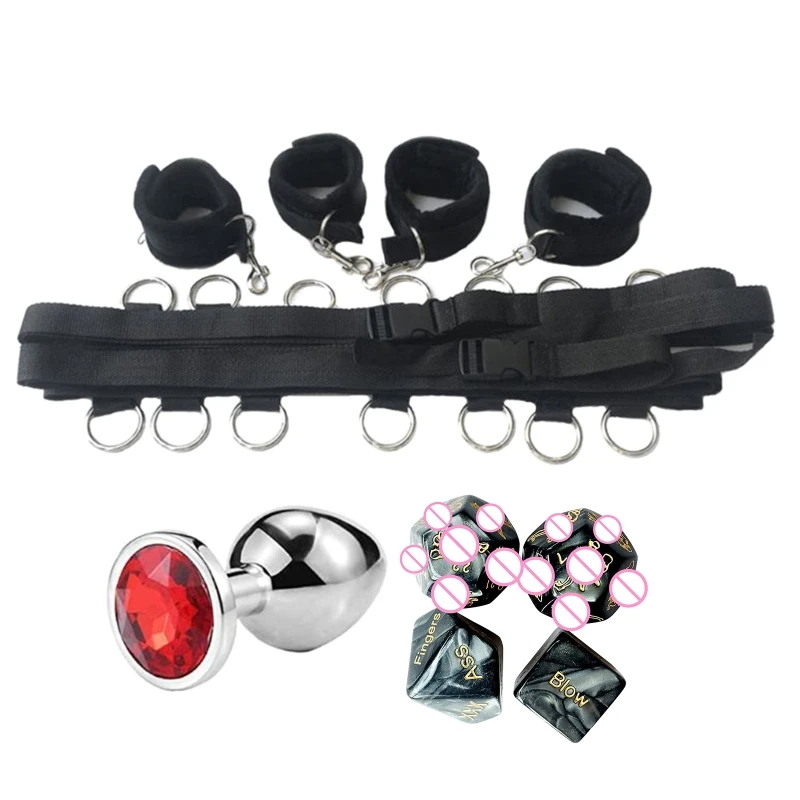 Эротический сдержанный набор комплект для кровати ремешок запястья лодыжки
