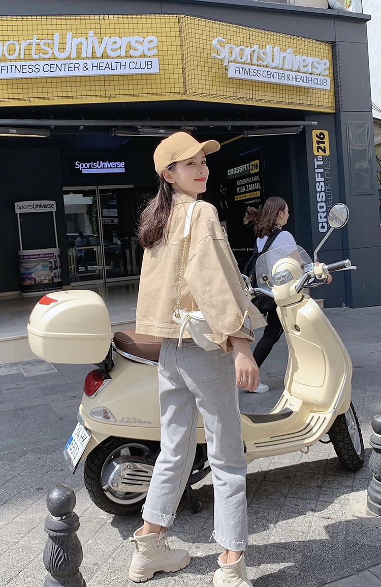 MISHOW осеннее свободное Новое корейское короткое Стильное женское пальто Vogue Женское пальто стоячий воротник уличная куртка MX19C6484