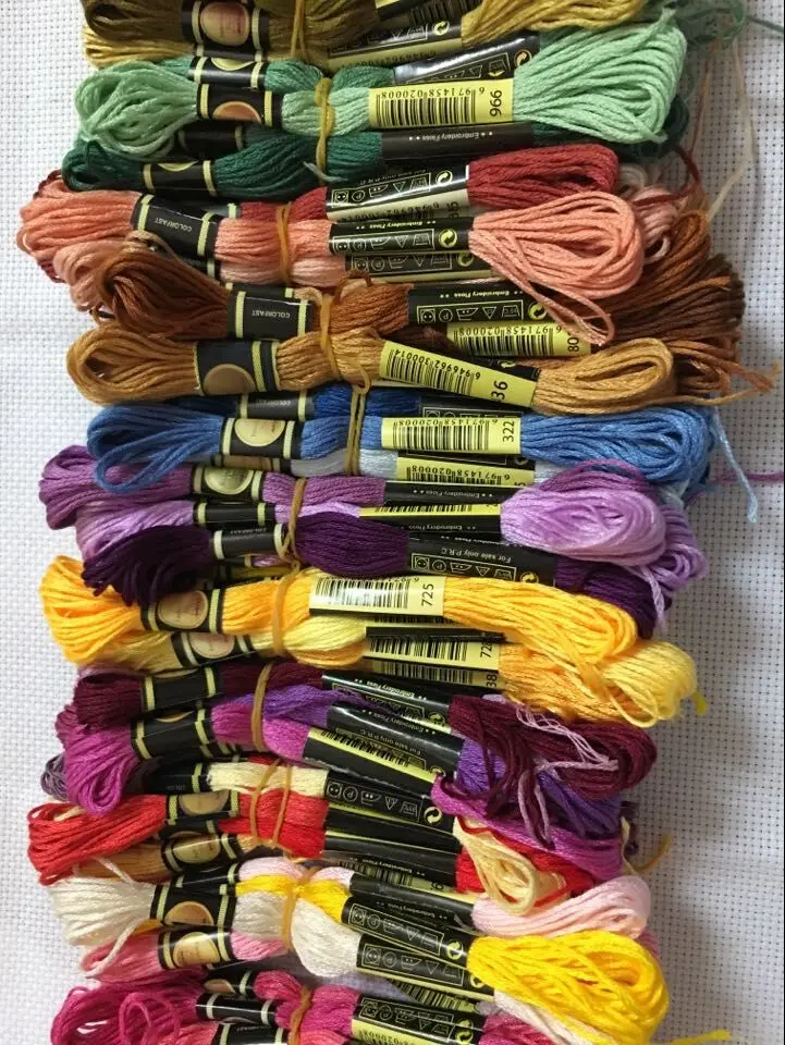 Топ CXC 10 шт. нитки для вышивки крестом/Крест вышивания крестиком/по