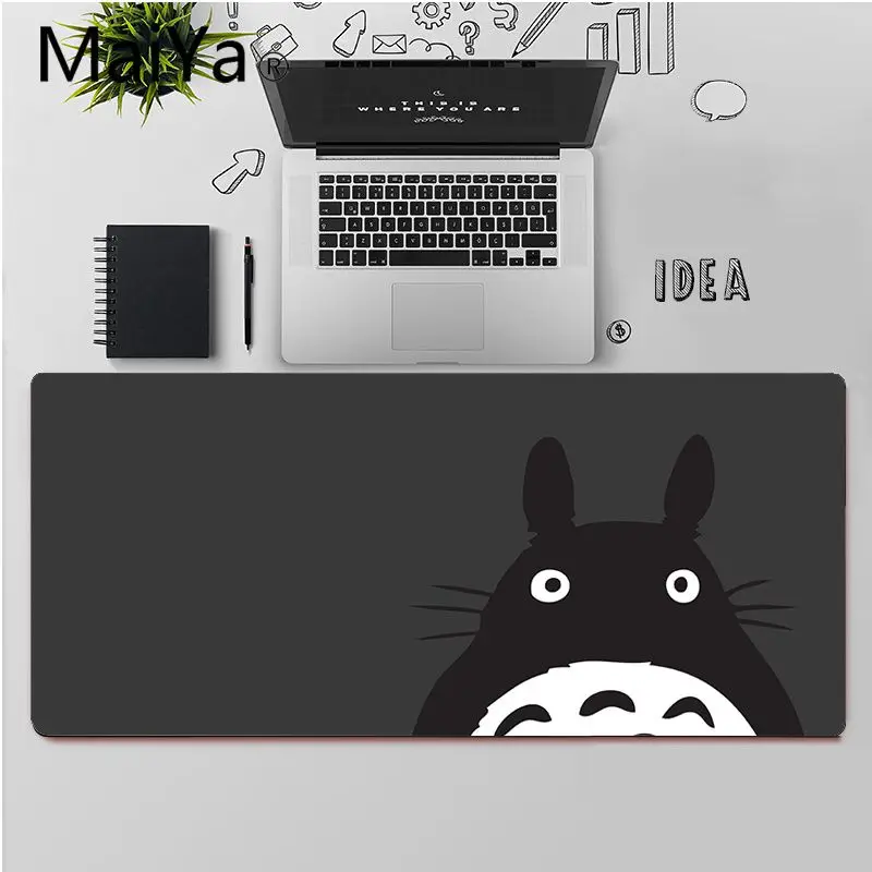 

Maiya Top Quality My Neighbor Totoro Anime DIY Design Pattern Game mousepad Free Shipping Large Mouse Pad Keyboards Mat