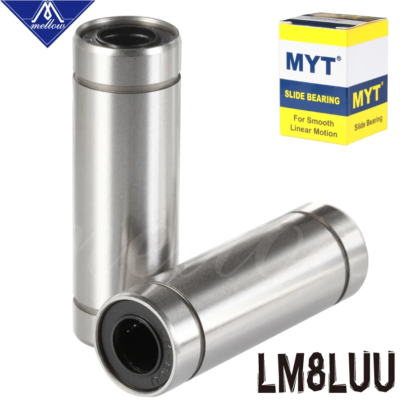 

High precision MYT BEARING LM8LUU LML8UU 8x15x45mm 8mm Long linear Ball Bearing Bush Bushing Ultimaker 2 3D printer Cnc Parts