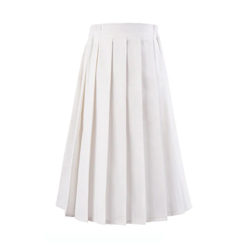 

2021 Black Skirts Womens Summer High Waist Anime Skirts Kawaii School Uniform Short Mini White Pink Plaid Pleated Skirt