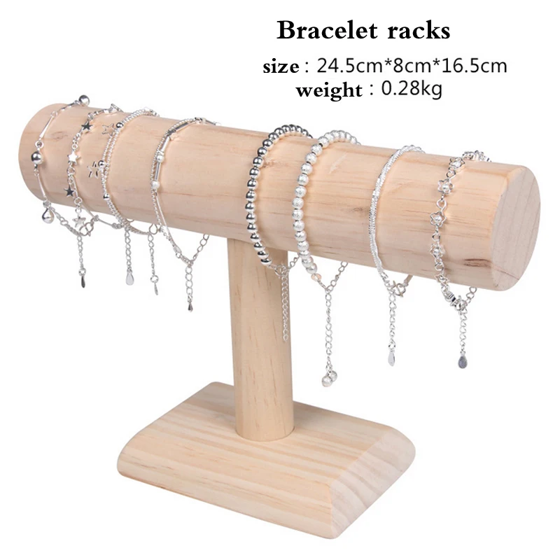 Мода 1 шт. деревянный браслет цепочка держатель часов T бар стойка ювелирный