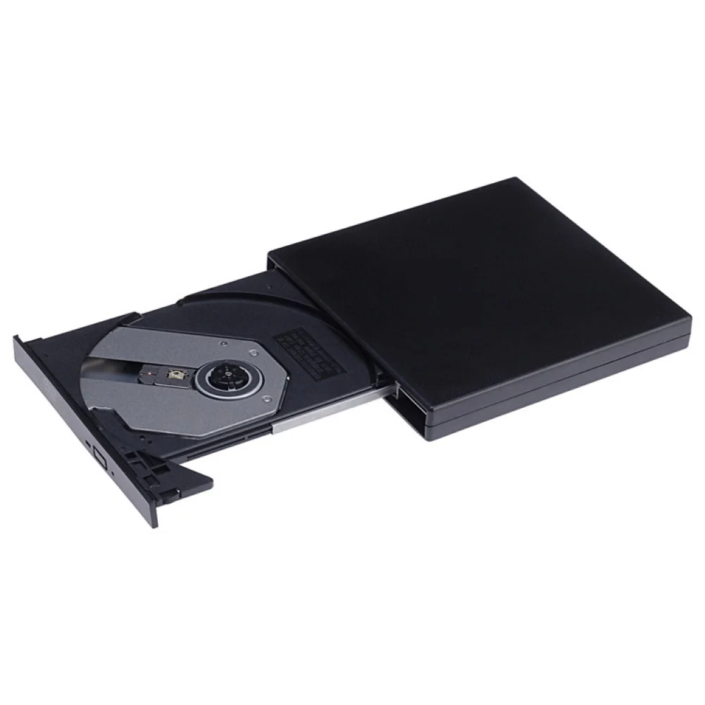 Automatic Inhalation USB 2.0 External Drive Burner Combo DVD ROM Optical Drive CD VCD Rewriter Reader Player for Laptop