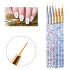 Дизайн ногтей кисть для подводки для маникюра ультра-тонкая ручка для рисования ногтей кисточка для дизайна аксессуары для ногтей Инструменты сделай-сам 3 шт. 791116 мм