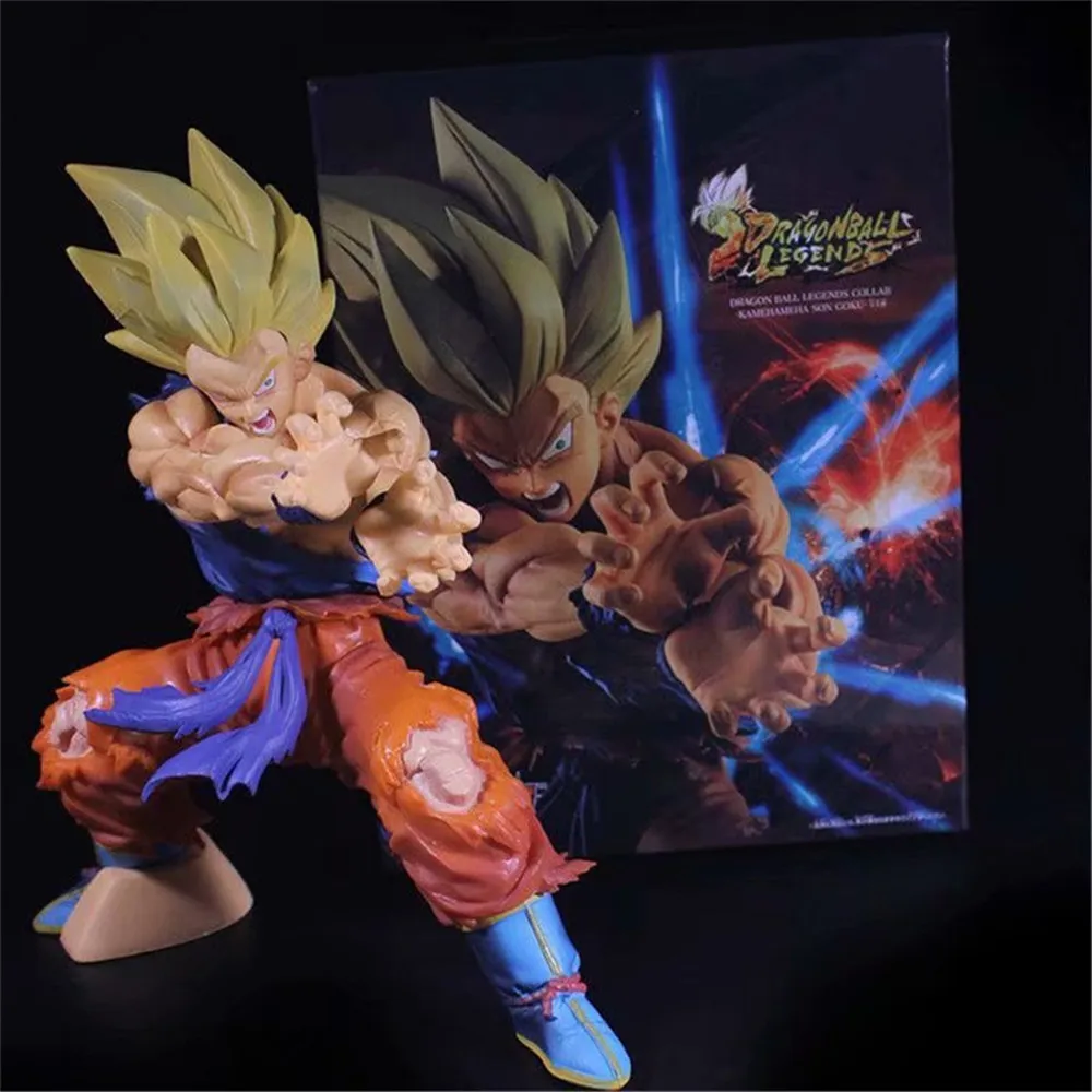 

Anime Figures Dragon Ball Z Son Goku Kamehameha PVC Toys Super Saiyan Vegeta Model Collection Action Figurals Goku Diorama Figma