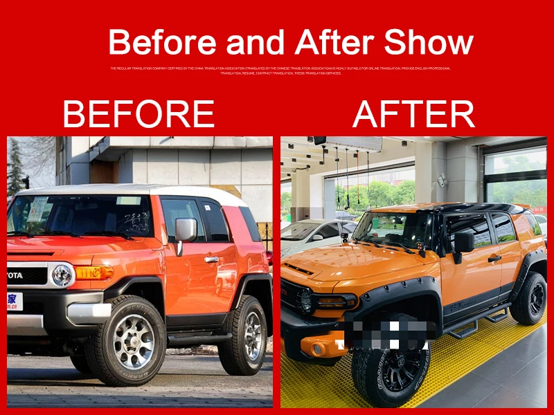 Подходит для Toyota FJ Cruiser Body kit fender 2007- год Воздухозаборники вентиляционные крышки автомобиля refitt широкий кузов аксессуары