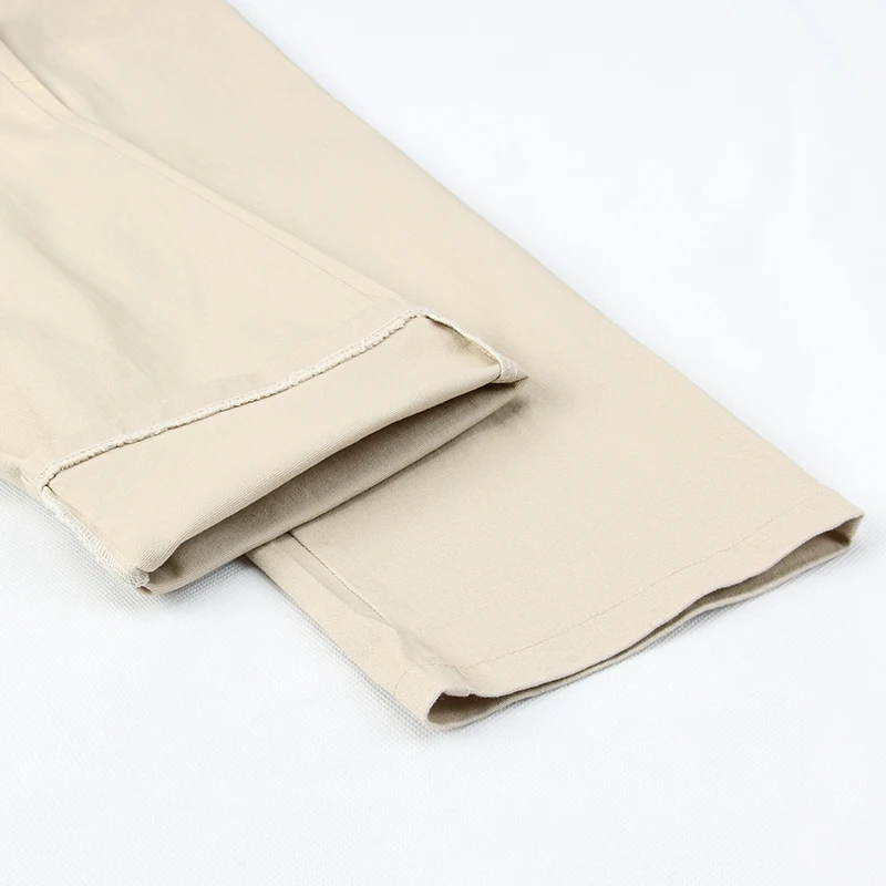 

Women's Trousers Spring Summer Stretch Waist Cotton Pants Middle Old Mother Large Size Solid Casual Pants Plus Size 5XL W1846