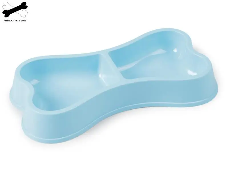 Кормушка для домашних животных портативная пластиковая емкость с двойным