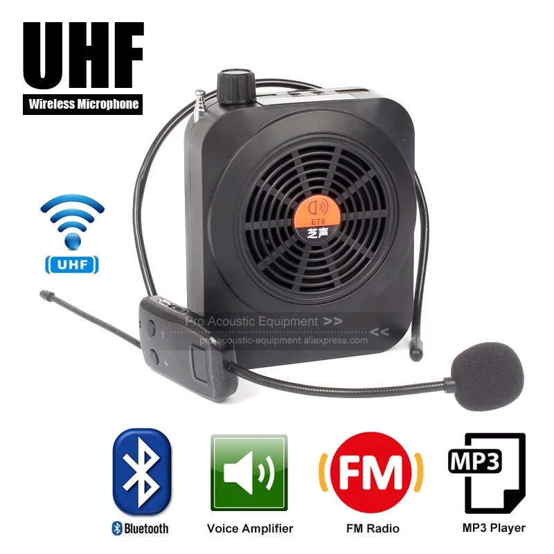 Беспроводной усилитель голоса Мегафон система ПА Teching динамик микрофон FM радио