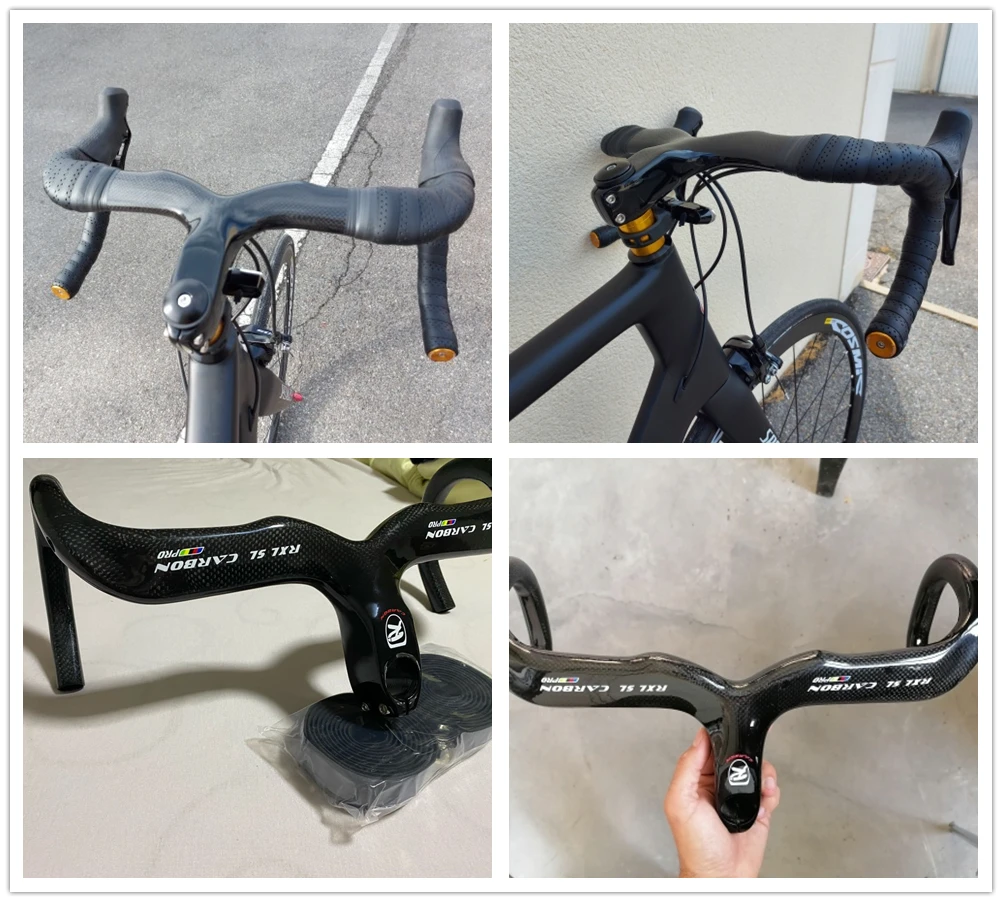 2021 RXL SL углеродный материал руль велосипедный Интегрированный со стволом падение