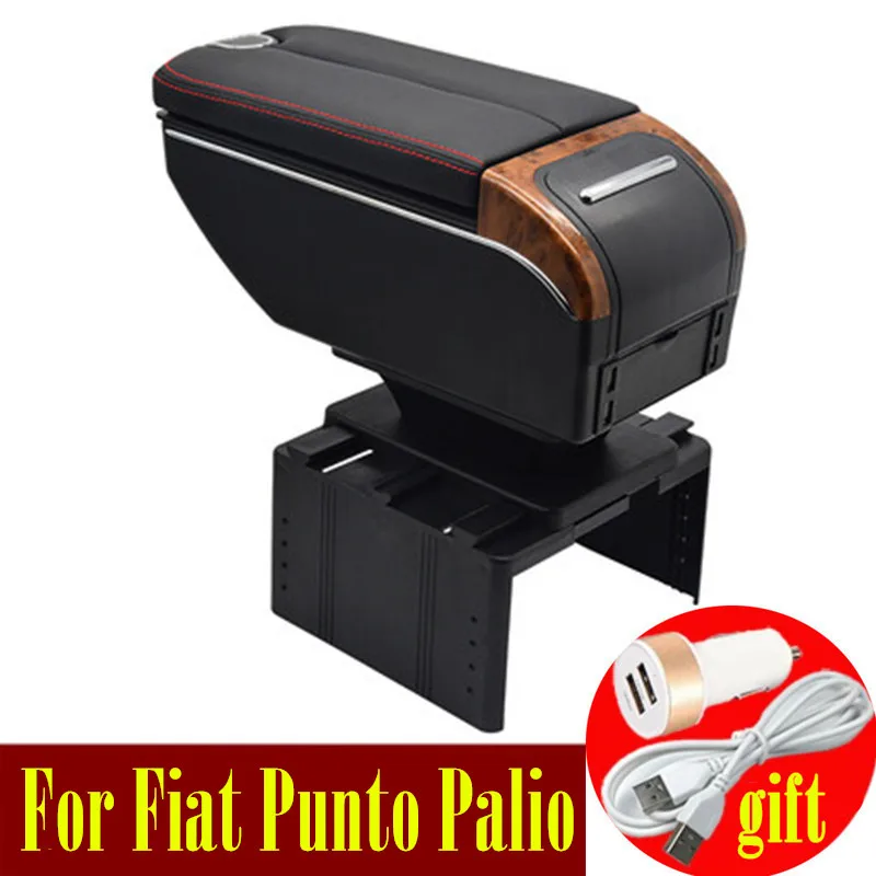 Для Fiat Punto Palio Brava Bravo 500 Linea Marea подлокотник коробка usb двойные двери открыть 7USB