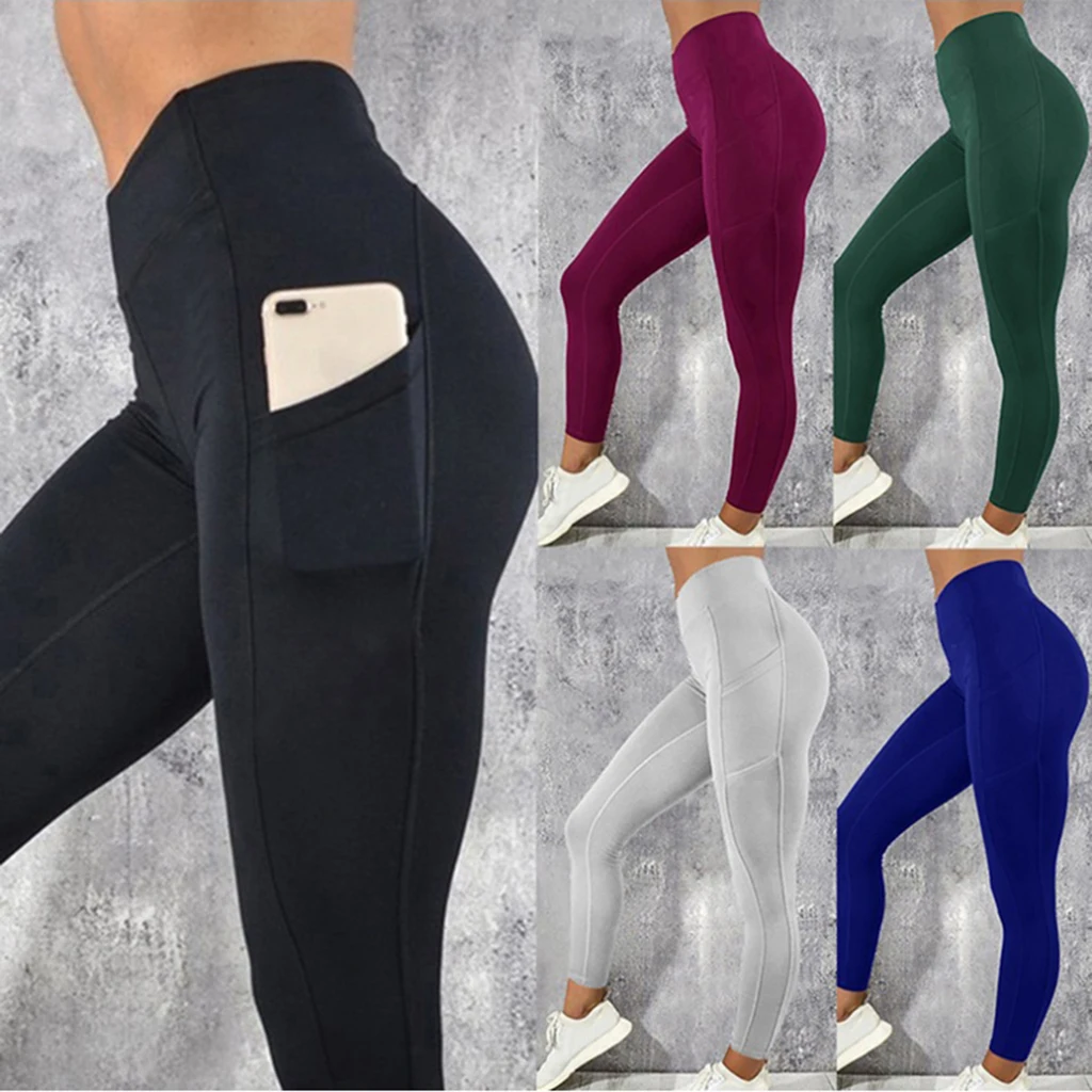 

Womens Pilates Yoga Pants Gym Fitness Exercise Legging Outdoor Running Workout Yoga Tights Women Full Length Yoga Leggings