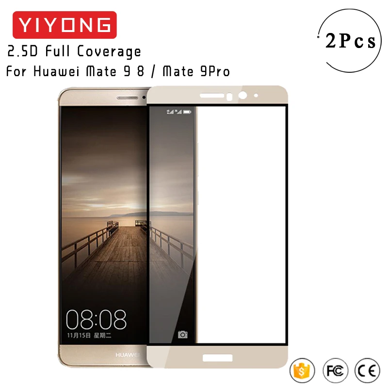YIYONG полное покрытие экрана стекло для Huawei Mate 9 8 закаленное Защита Lite Pro Mate9 Mate8
