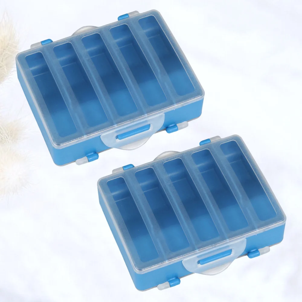 

2PCS Fly Fishing Lures Box Double Sides Fishing Hook Lure Bait Storage Case Fishing Tackle Case