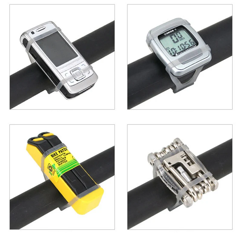 Silicone Rubber Band Ring Compact For Headlight Bicycle Speedmeter Bike Light Torch Perfect for Cycling Computer Fixer | Спорт и