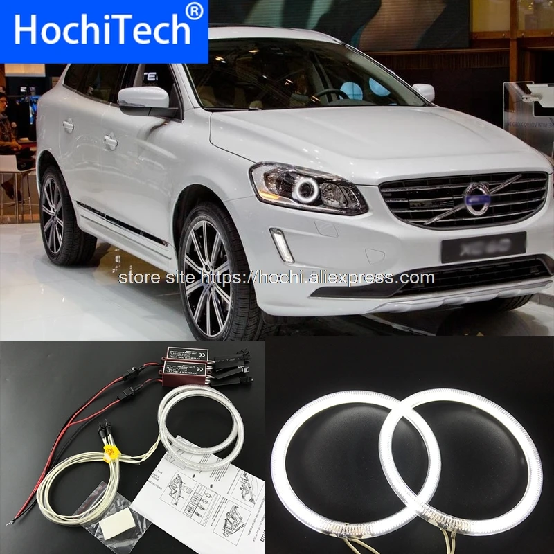 

HochiTech ccfl ангельские глазки комплект белый 6000 К ccfl halo кольца фара для volvo Volvo XC60 с проектором 2014 2015