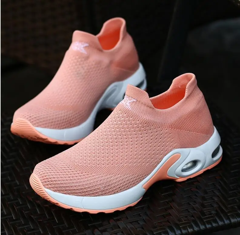 

New Platform Ladies Sneakers Breathable Women Casual Shoes Woman Fashion Height Increasing Shoes Plus Size 35-42 Zapatos Mujer