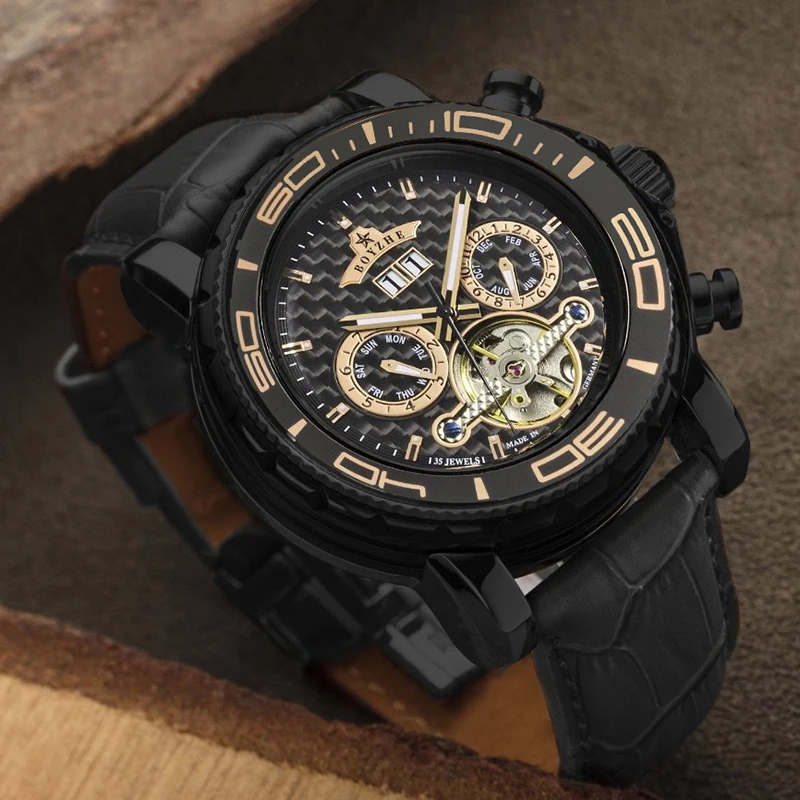 Часы наручные Boyzhe Мужские механические спортивные водонепроницаемые