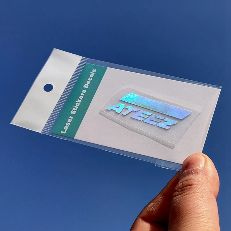 ATEEZ Лазерная ПВХ наклейка креативная Радужная цветная для украшения ноутбука