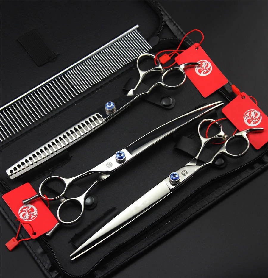 Профессиональные ножницы для груминга домашних животных собак с левой рукой 8