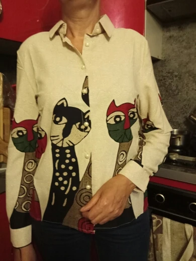 Блузка женская шифоновая с длинным рукавом Модная элегантная рубашка в