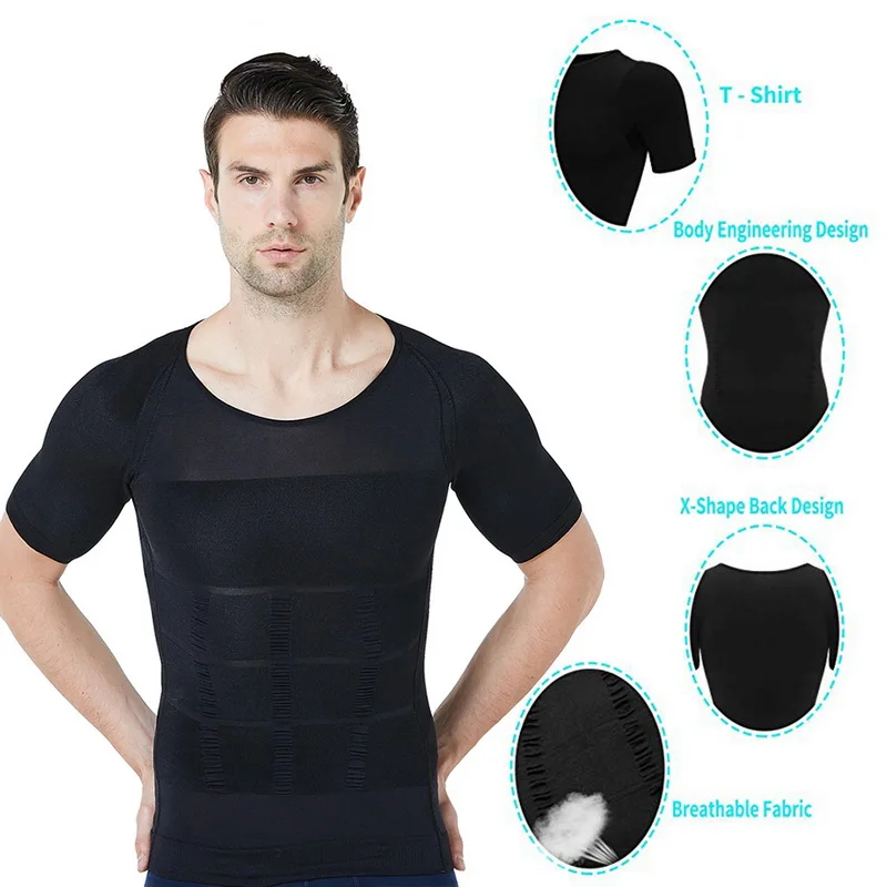 Мужская Неопреновая футболка с короткими рукавами Повседневная