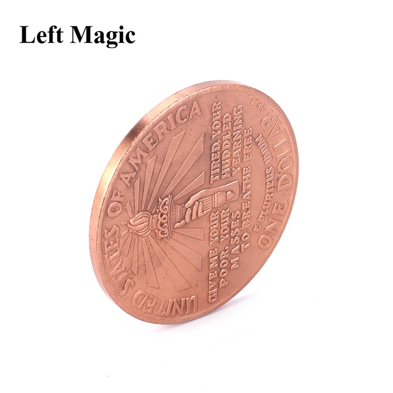 Статуя Свободы древняя монета (размер Морган доллар) волшебная волшебные трюки