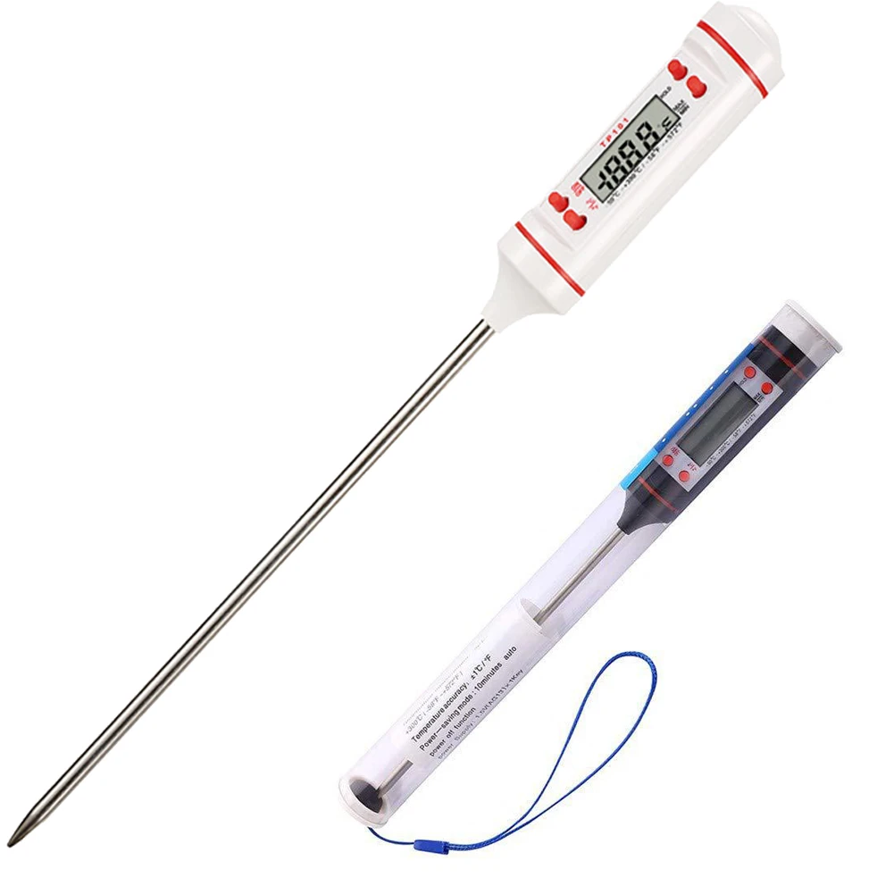 

Kitchen Digital BBQ Food Thermometer Meat Cake Candy Fry Grill Dinning Household Cooking Thermometer Gauge Oven Thermometer Tool