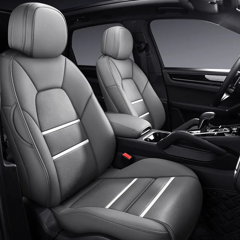 

custom leather car seat cover for auto Porsche Macan Cayenne boxster Panamera cayman auto accessories car styling seat cushion