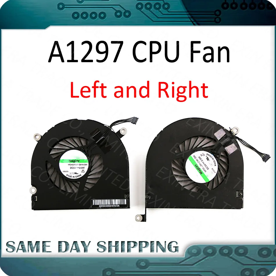 Оригинальный новый для MacBook Pro Unibody A1297 17 дюймов вентилятор левого и правого ЦП 2009