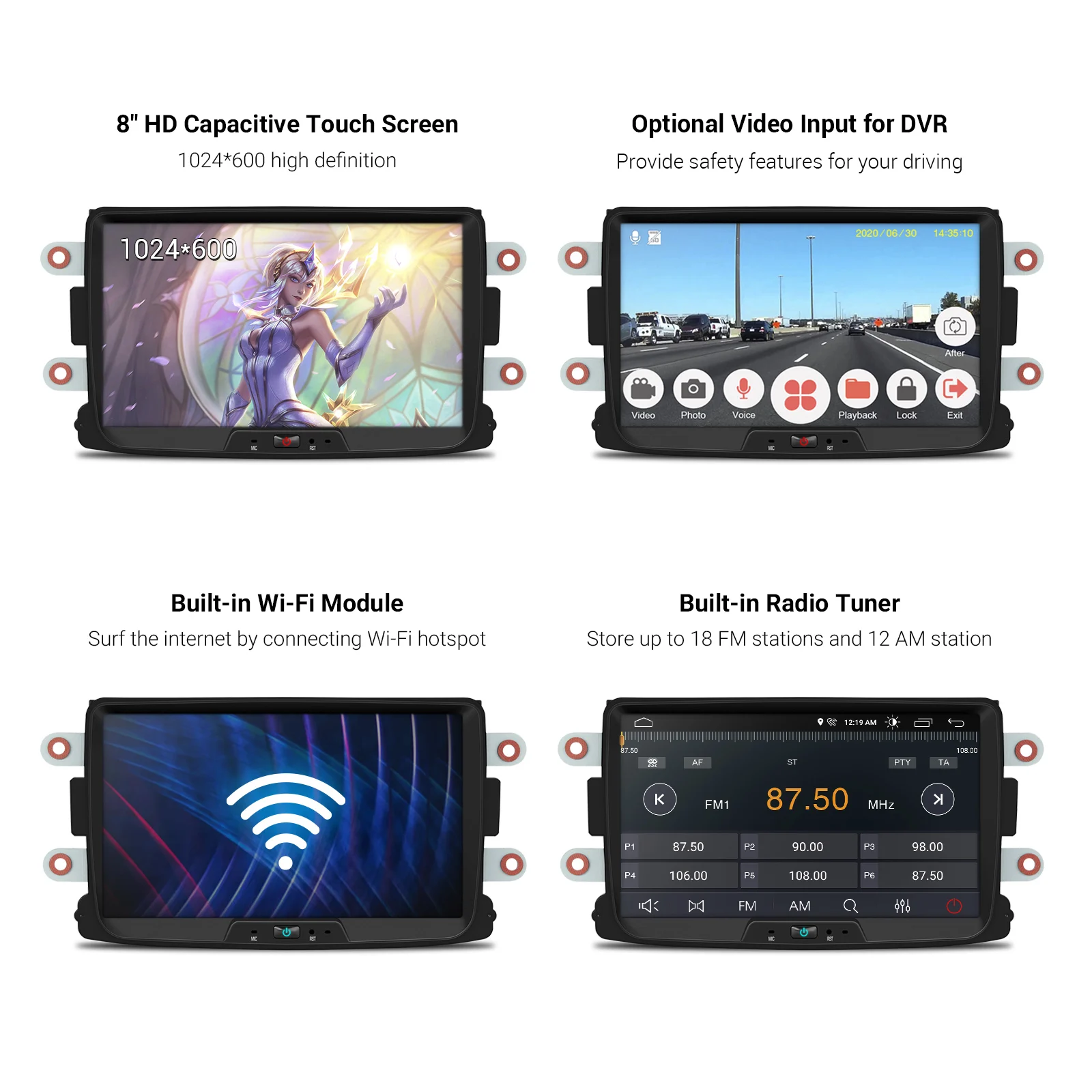XTRONS 8 ''Android 10 0 DSP автомобильный мультимедийный плеер для Dacia Logan Dokker Duster Sandero