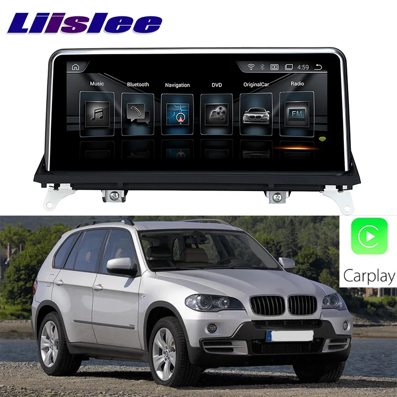 LiisLee Автомобильный мультимедийный GPS аудио Hi Fi Радио стерео для BMW X5 E70 2007 ~ 2010