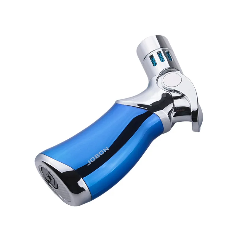 Pаспродажа Jobon четыре прямого настольного сварочного фонаря, зажигалка для сигар, ветрозащитная, для барбекю, для улицы, креативная личность, металличе...