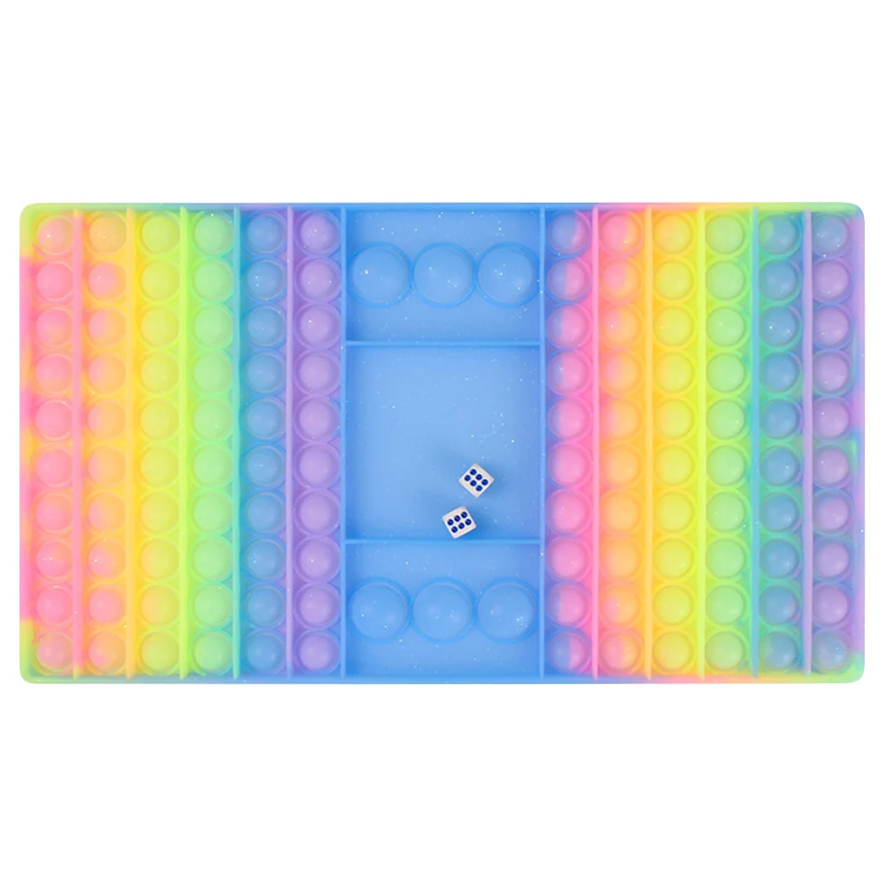 Diapas&oacute;n luminoso de silicona para ni&ntilde;os y adultos, juguetes de descompresi&oacute;n sensorial, antiestr&eacute;s, con burbujas de empuje, 32,5x19x1,8 cm-0