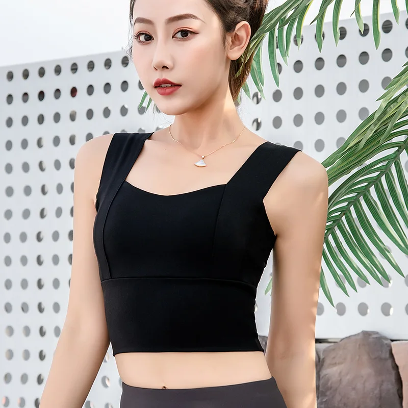 Женский спортивный бюстгальтер для фитнеса бега ударопрочный собранный с
