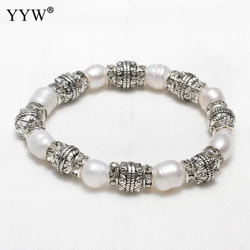 5 шт. роскошный женский Пресноводный Культивированный жемчужный браслет