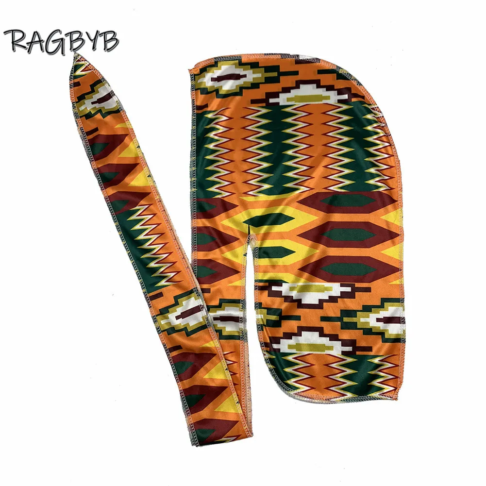 Шелковый шарф Durag в стиле Анкары для мужчин шелковистая долговечная головная