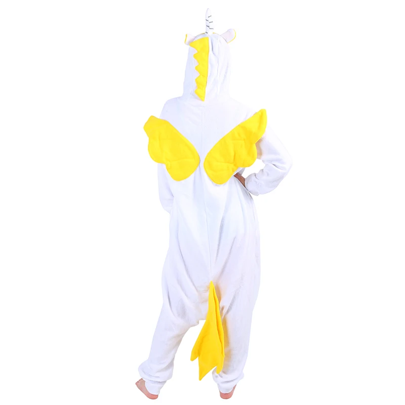 2021 комбинезон с животными желтый Единорог флисовая Пижама милыми из