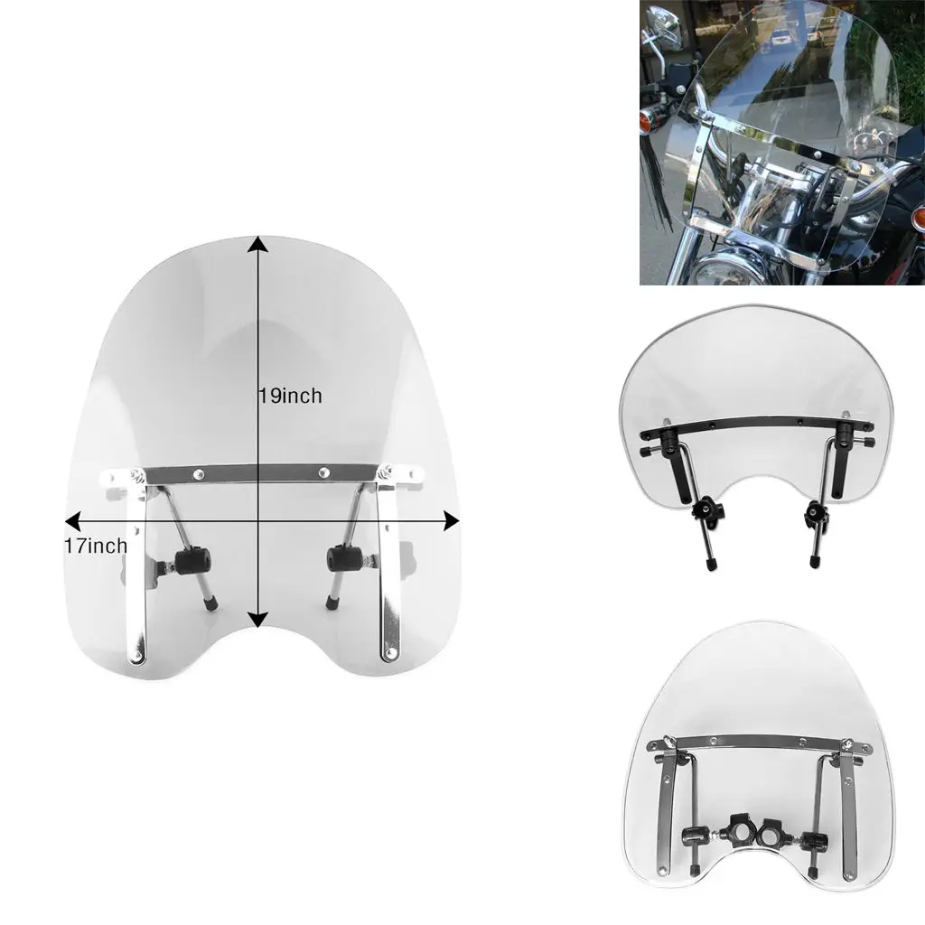 

Ветровое стекло для Мотоциклов Harley, 19x17 дюймов