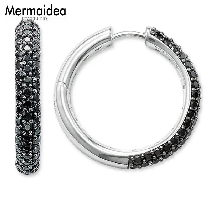 Висячие серьги кольца Creole черные модные хорошие украшения для женщин 2020 новый