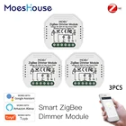 Мини DIY Tuya ZigBee 3,0 12 способ Смарт диммер модуль концентратора требуется приложение Smart Life Alexa Google Home голосовое Управление