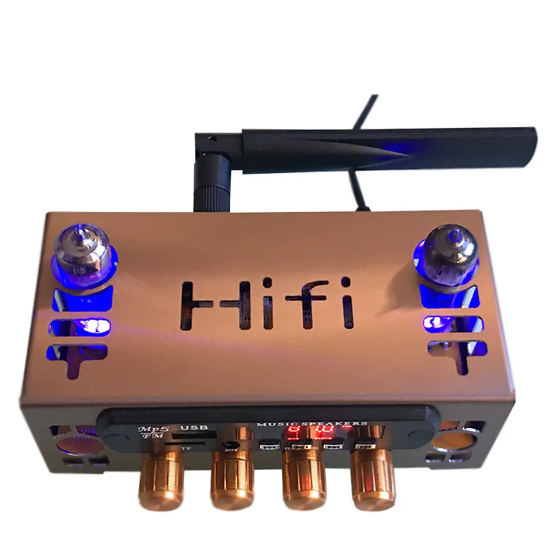 

HiFi Bluetooth 5.0 6A2 Valve Tube Preamp DTS AC3 WAV APE FLAC Decoder Support U Disk FM TF Preamplifier AMP