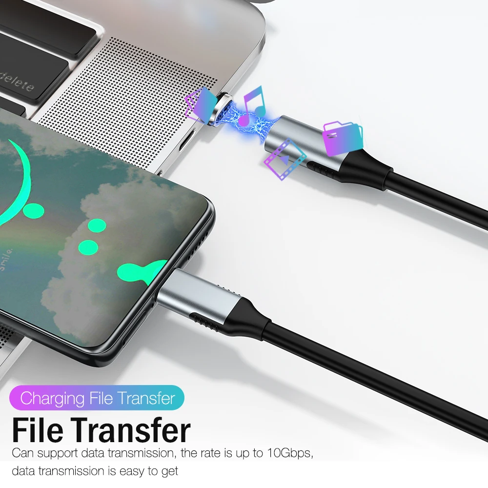 USB C к USBC Магнитный кабель для MacBook iPad планшета Samsung Xiaomi телефона 5A QC 4 0 Провод