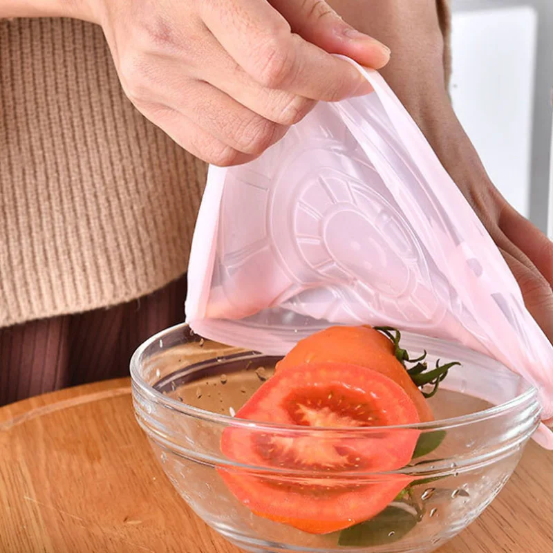 Комплект из 6 шт. Еда Класс силиконовый сохраняющий свежесть чехол