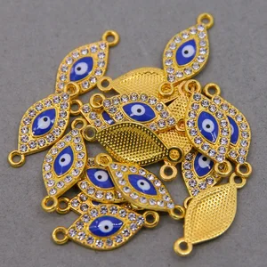 6 шт.счастливый сглаз свисающий сглаз Diy ювелирные аксессуары ожерелье с подвесками браслет разъем