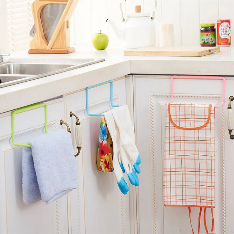 

Kitchen Organizer Storage Shelf Rack Towel Rack Hanging Holder Under Cabinet Hanger Rack Kitchen Accessories