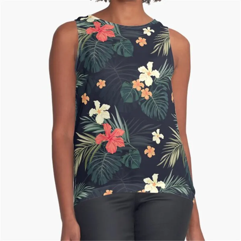 

Women Vintage Sleeveless T Shirt Dinosaur disaster Printed Summer O-neck tank tops Harajuku Pullover Vest Lady Tee Shirt tops